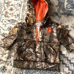 Carhartt Kids Camo Hoodie with Orange Details